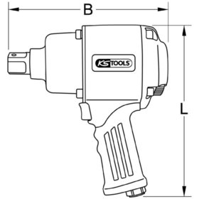 KSTOOLS® - Druckluft-Schlagschrauber 1", 1490N·m 515.3750