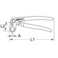 KSTOOLS® - Kraftstoffleitungszange, abgewinkelt, 220mm