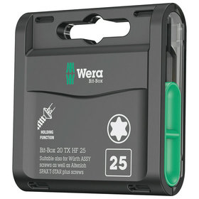 Wera® - Bit-Box 20 TX HF, TX 25 x 25 mm, 20-teilig