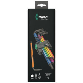 Wera® - 950 SPKL/9 SM N Multicolour Winkelschlüsselsatz, metrisch, BlackLaser, 9-teilig