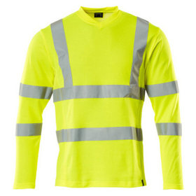 MASCOT® - T-Shirt, Langarm SAFE CLASSIC, hi-vis Gelb, Größe L