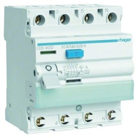 hager - FI-Schutzschalter A 4p 400V 40A 0,03A 4TE REG DIN-Schiene(REG) 1,5kA