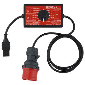BENNING - Messadapter 16 A CEE 5-polig. Zur Messung von Isolation, Schleifen-/ Leitungsimpedanz, RCD-Prüfung, Spannung, Phasenfolge Drehfeld