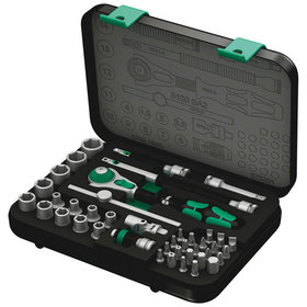 Wera® - Steckschlüssel-Sortiment Zyklop Speed 8100 SA 2, 1/4" 42-teilig im Blechkasten