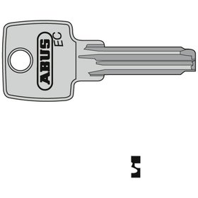 ABUS - Schlüsselrohling, 75/30+40,25/70, eckig, Messing neusilber