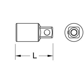 KSTOOLS® - BRONZEplus Vergrößerungsstück 1/2" x 3/4"