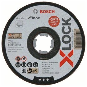 Bosch - X-LOCK Standard for Inox, 125 x 1,6 mm, T41 (2608619363)