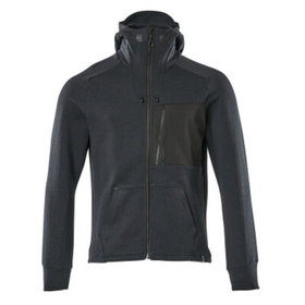 MASCOT® - Kapuzensweatshirt ADVANCED mit Reißverschluss Schwarzblau/Schwarz 17384-319-01009, Größe M