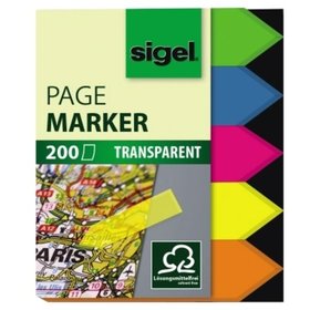 sigel® - Haftmarker HN613 45x60mm Pfeil farbig sortiert 5er-Pack