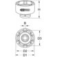 KSTOOLS® - 1" Nutmuttern-Schlüssel mit 6 Zapfen für Mercedes, 86 mm