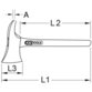 KSTOOLS® - BERYLLIUMplus Feuerwehrbeil mit Fiberglasstiel, 400mm