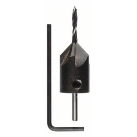 Bosch - Holzspiralbohrer mit 90°-Senker, ø3mm (2608595345)