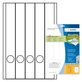 HERMA - Ordneretikett Movables, A4, 38x297mm, Pck=125 Etiketten, 10175, LaserInkCopy