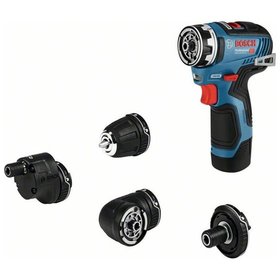 Bosch - Akku-Bohrschrauber GSR 12V-35 FC, mit 2 x 3.0 Ah Li-Ion Akku, 4 Aufsätze, L-BOXX (06019H3000)