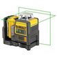 DeWALT - Linienlaser DCE0811D1G-QW 2x 360°, grün, 10,8V / 2Ah