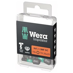 Wera® - Bit Impaktor 1/4" DIN 3126 C6,3 T25 x 25mm 10er Pack