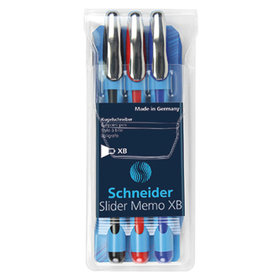 Schneider - Kugelschreiber Slider Memo XB 150293 sortiert 3 Stück/Pack