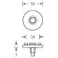 FSB - Drückerrosette ASL® 12 1731,rund, 7mm,ER