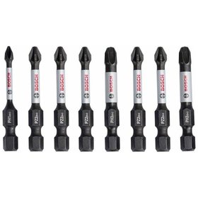 Bosch - Schrauberbit-Set Impact Control, 8-teilig, PH1, 3x PH2, PH3, 2 x PZ2, PZ3, 50mm (2608522328)