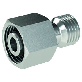 RIEGLER® - Reduzierung, Rohr-Außen-Ø Zapfen 8mm, Muffen 6mm, Edelstahl 1.4571