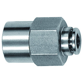 RIEGLER® - Gerade Steckverschraubung, G 1/8" I, Schlauch-Ø 4, Edelstahl 1.4404