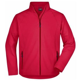 James & Nicholson - Herren Softshell Jacke JN1020, rot, Größe L