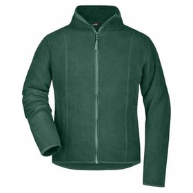 James & Nicholson - Damen Microfleece Jacke JN049, dunkelgrün, Größe XL