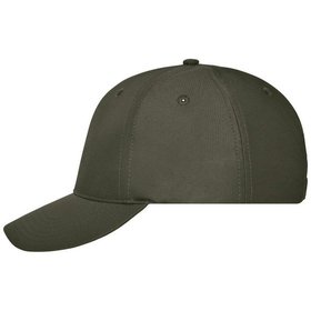 James & Nicholson - 6 Panel Workwear Colour Cap MB6235, oliv, Einheitsgröße