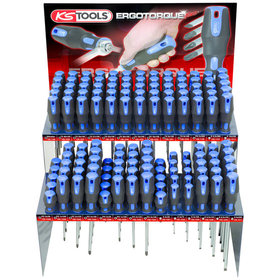 KSTOOLS® - ERGOTORQUEplus Schraubendreher-Display, 136-teilig