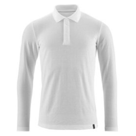 MASCOT® - Polo-Shirt, Langarm CROSSOVER, Weiß, Größe M-ONE