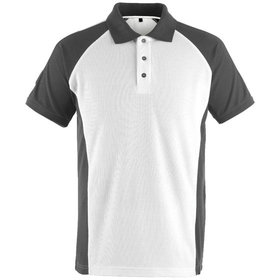 MASCOT® - Berufs-Poloshirt Bottrop 50569-0209, weiß/dunkelanthrazit, Größe L