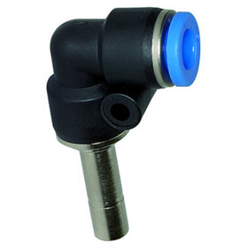 RIEGLER® - Schnellsteck-Adapter L-Form KS/MS Blaue Serie Stecknippel 4mm Schlauch 4mm