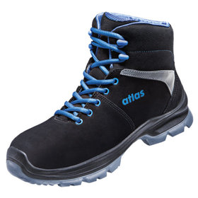 atlas® - Sicherheitsstiefel ERGO-MED 80 ESD S2 Weite 10, schwarz/königsblau 87100, Größe 43