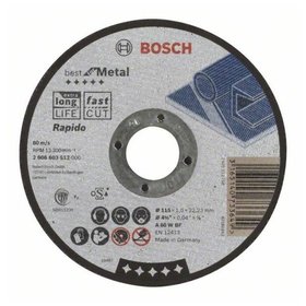 Bosch - Trennscheibe gerade Best for Metal - Rapido A 60 W BF, 115 x 1,0mm