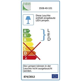 FABAS - LED-Pendelleuchte 36W Giotto 3240lm sw Konv 1LED sym IP20 m.LM