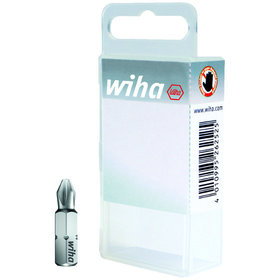 Wiha® - Bit Set Standard 25mm Pozidriv (PZ1) 10-teilig 1/4" in Box (35709)