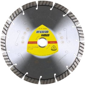 KLINGSPOR - DT 650 UD Diamanttrennscheiben, 230 x 2,6 x 22,23 mm 15 Segmente 42 x 2,6 x 12 mm, Standard Turbo