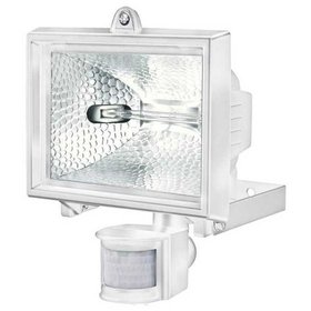 brennenstuhl® - Halogenstrahler mit Infrarot-Bewegungsmelder, IP44 geprüft, 400 Watt, weiß