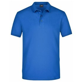 James & Nicholson - Herren Elastic Piqué Poloshirt JN710, königs-blau, Größe 3XL