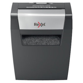Rexel® - Aktenvernichter Momentum X308, 325x343x229mm, schwarz-silber, 15l, Partikel