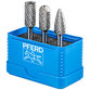 PFERD - Hartmetall Hochleistungsfrässtift Set ALLROUND 3-tlg. Ø 12mm Schaft-Ø 6mm universal grob