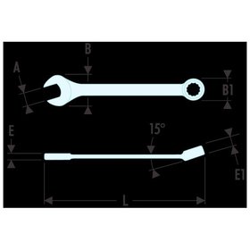 Facom - Ring-Maulschlüssel "39" kurz 7/32" 39.7/32H