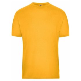 James & Nicholson - Herren BIO Workwear T-Shirt JN1808, gold-gelb, Größe XXL