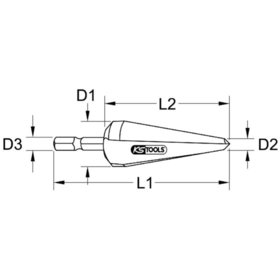 KSTOOLS® - Blechschälbohrer-Bit HSS TiN, ø5 - 20mm