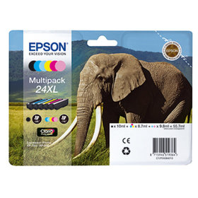 EPSON® - Tintenpatrone C13T24384011 24XL sw/c/m/y/fc/fm 6er-Pack