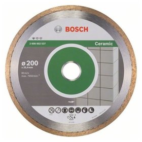 Bosch - Diamanttrennscheibe Standard for Ceramic, 200 x 25,40 x 1,6 x 7mm (2608602537)