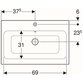 Geberit - iCon Aufsatzwaschtisch, 75x48,5cm
