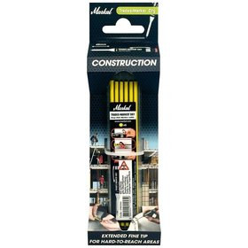 Markal® - Trades-Marker dry Nachfüller gelb, 6 Stück