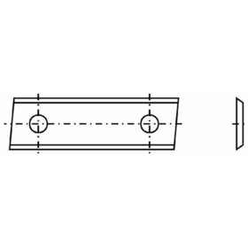 Tigra - Spezial-Wendeplatte 34 50 x 12 x 1,5mm a=26mm T04F 4 Stück