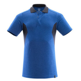 MASCOT® - Polo-Shirt ACCELERATE Azurblau/Schwarzblau 18383-961-91010, Größe XL ONE